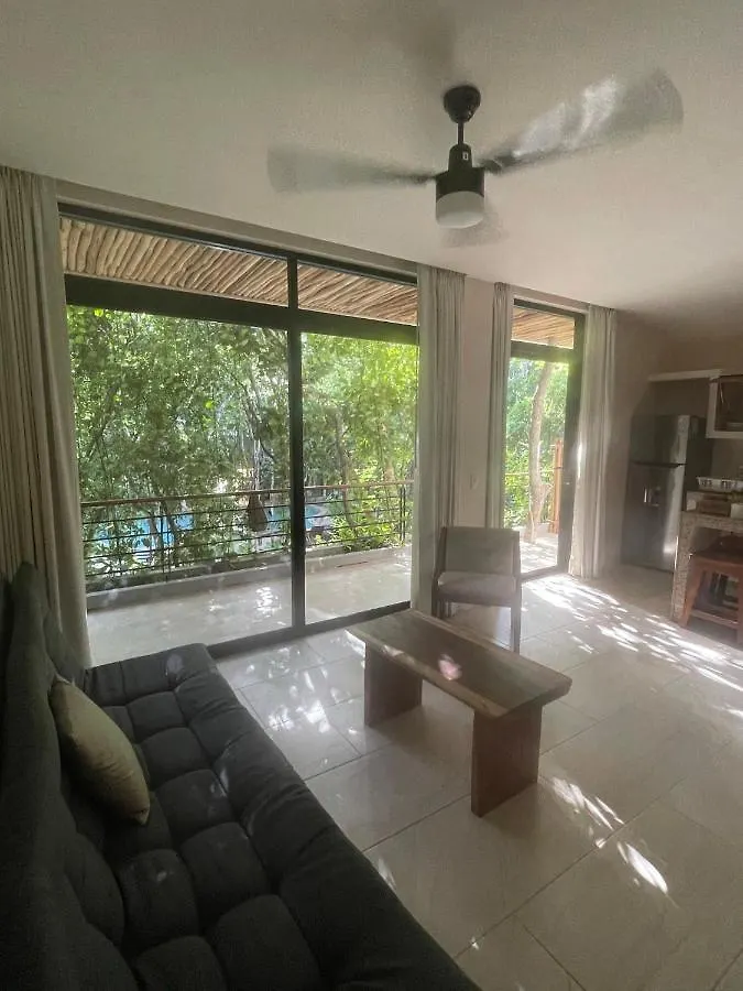 Apartment Jungle View 2Bed 2Bath Condo/ Wi-Fi/ Pool/ Gym Tulum